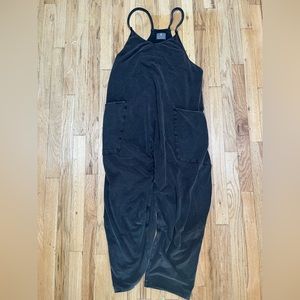 Free People FP Movement Hot Shot Onesie in washed black M